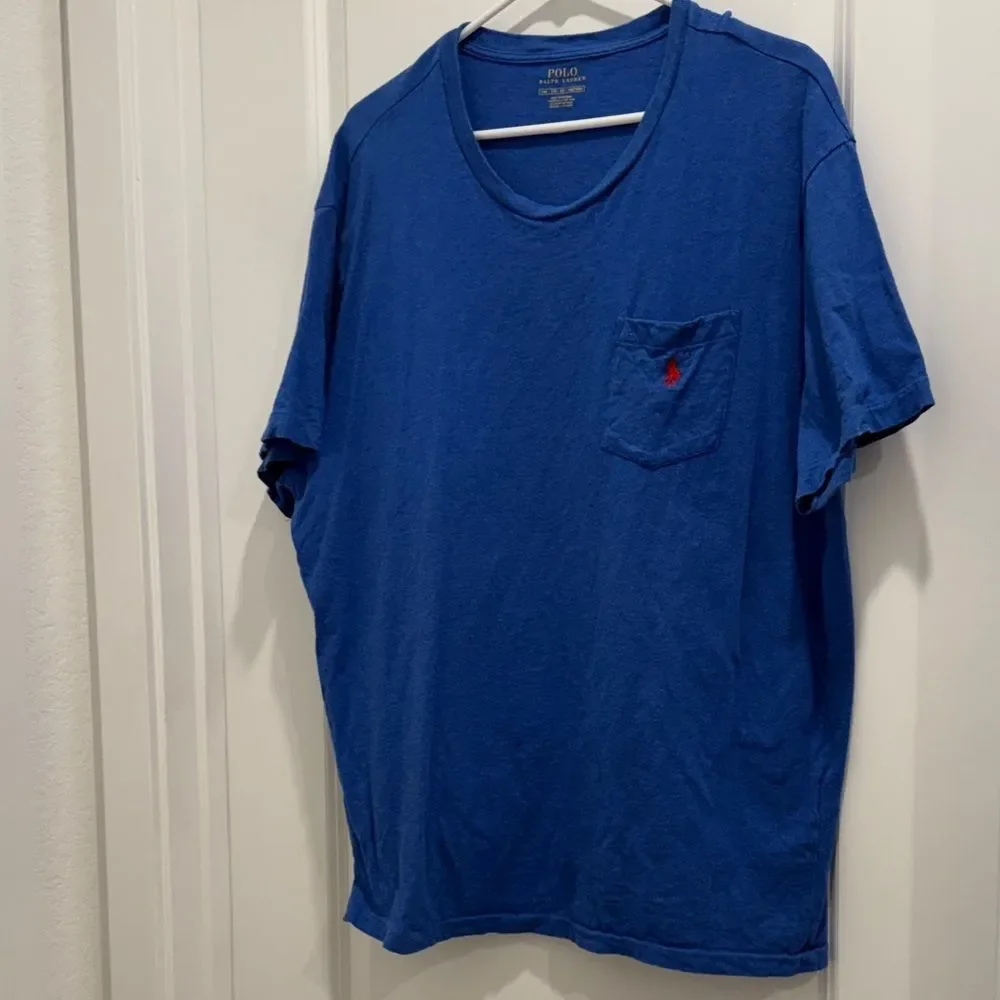 Polo by Ralph Lauren Royal Blue V-Neck Tee